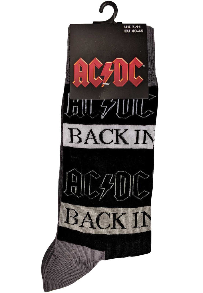 AC/DC Back In Black Unisex Ankle Socks hos Stillo