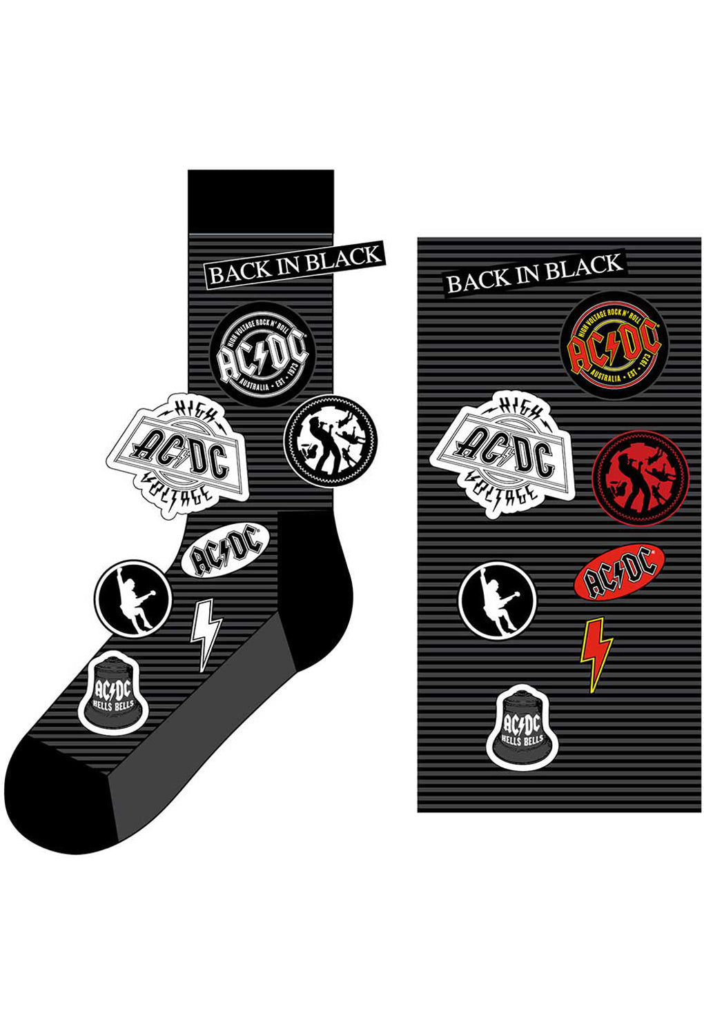 AC/DC Icons Unisex Ankle Socks Black - Stillo.dk – Stillo