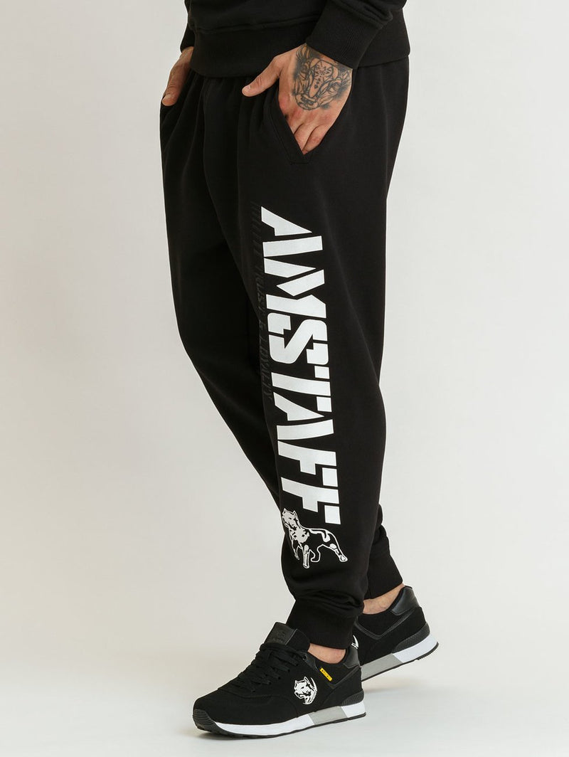 Amstaff Logo 2.0 Sweatpants - Black/White hos Stillo