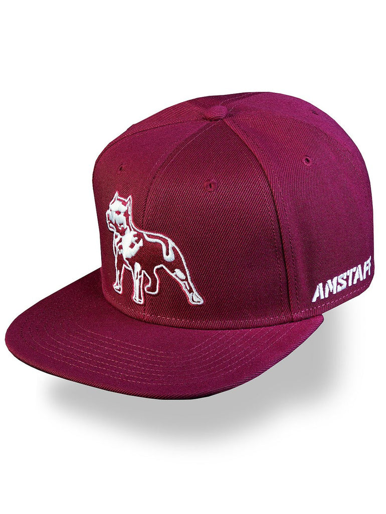 Amstaff Timus Snapback Cap - bordeaux hos Stillo