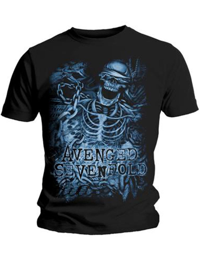 Avenged Sevenfold Chained Skeleton T-Shirt Rock Off