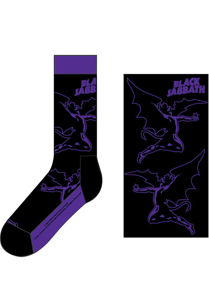 Black Sabbath Logo & Demon Unisex Ankle Socks hos Stillo