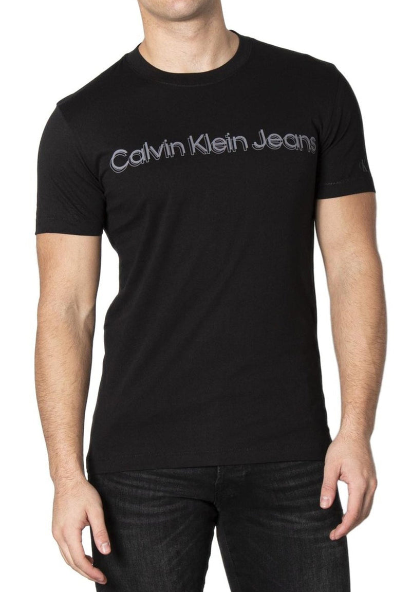 Calvin Klein Jeans Monokrom Institutional T-Shirt hos Stillo