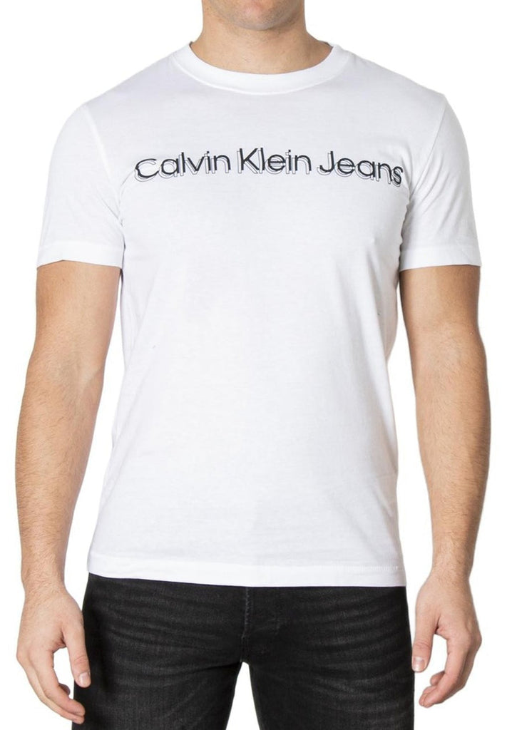 Calvin Klein Jeans Monokrom Institutional T-Shirt hos Stillo