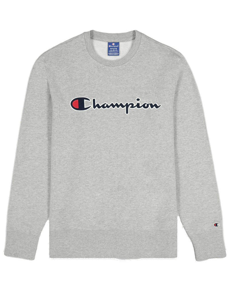Champion Satin Stitch Script Logo Fleece Sweatshirt hos Stillo