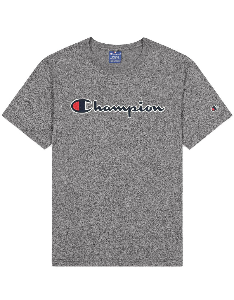 Champion Satin Stitch Script Logo T-Shirt hos Stillo