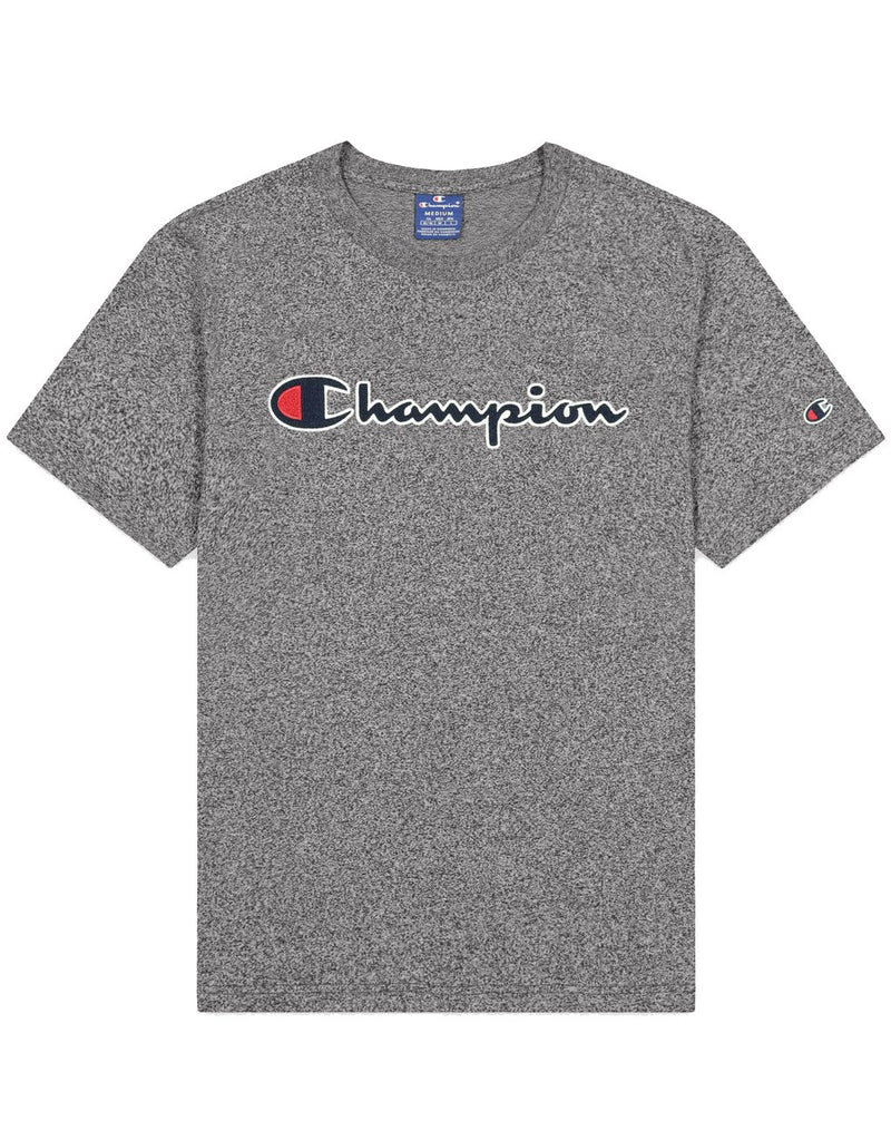 Champion Satin Stitch Script Logo T-Shirt hos Stillo