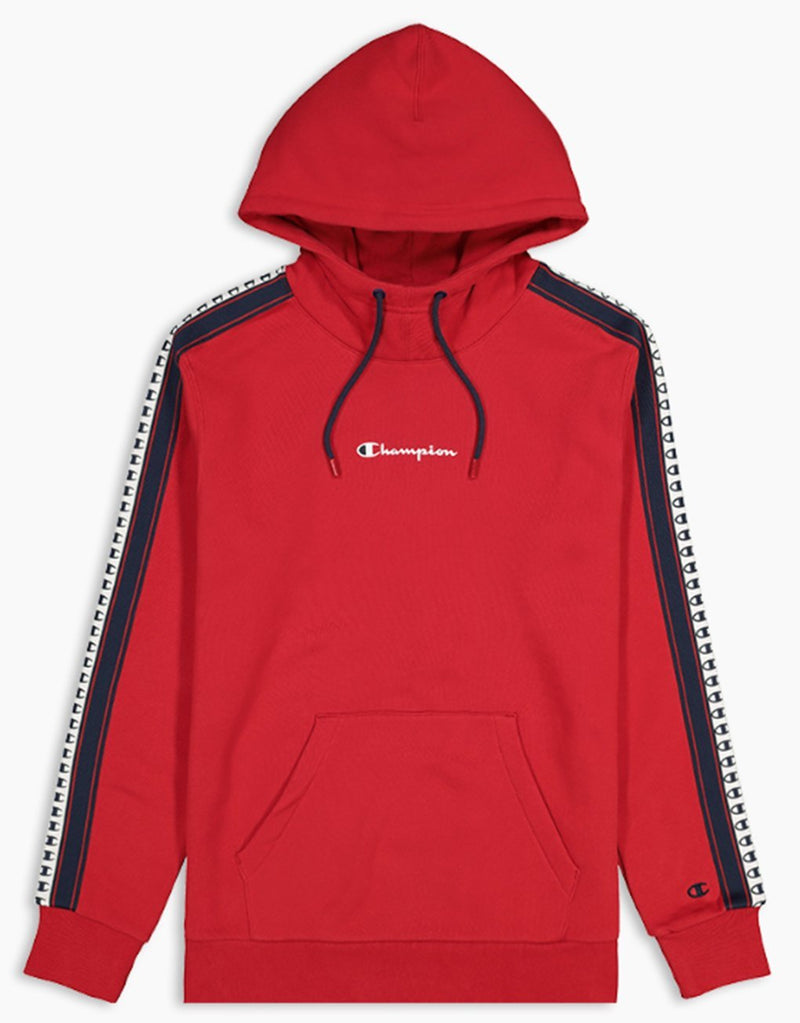 Champion Stripe C Logo Tape Cotton Terry Hoodie