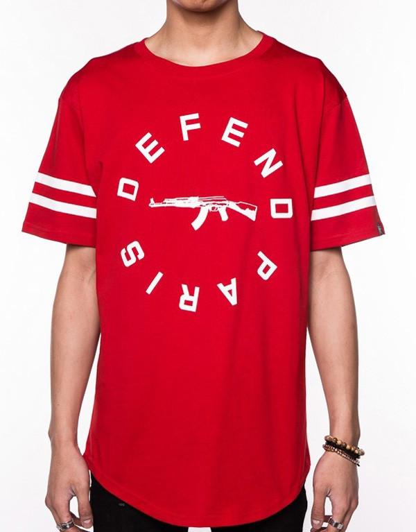 Defend Paris Strip T-Shirt hos Stillo