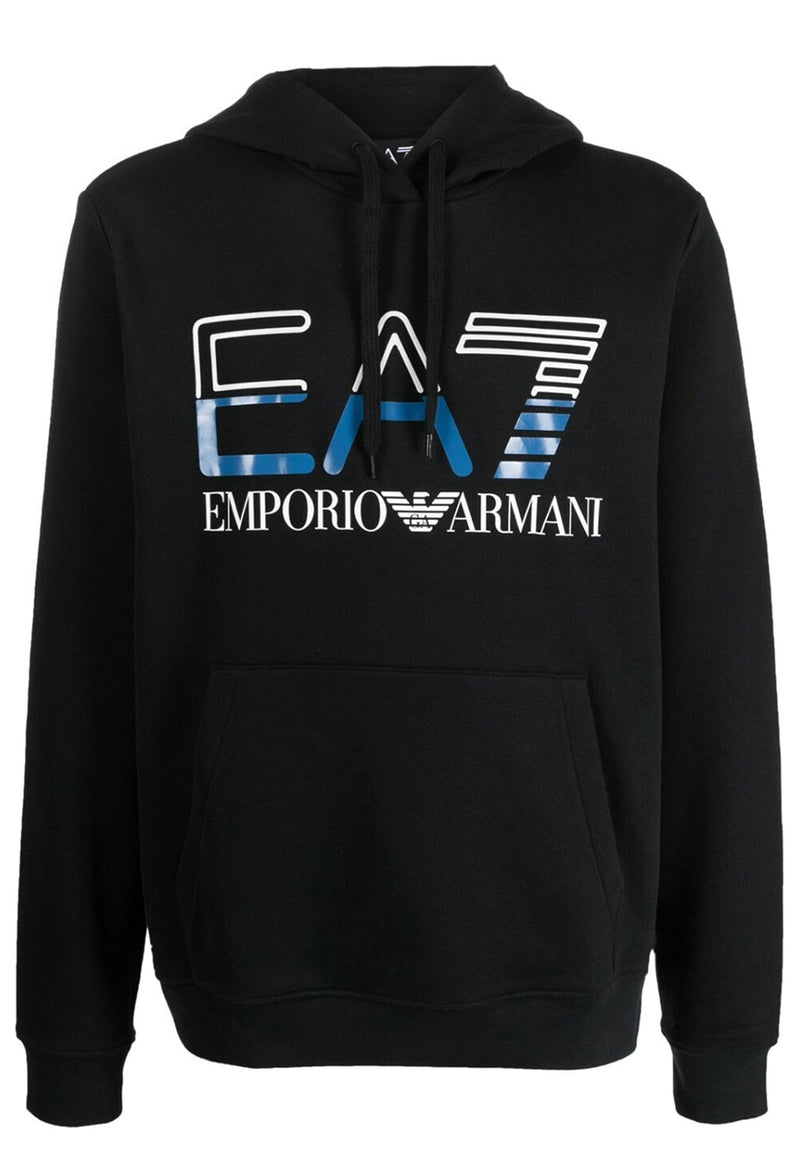 EA7 Cotton-blend hooded Logo Series Hoody hos Stillo