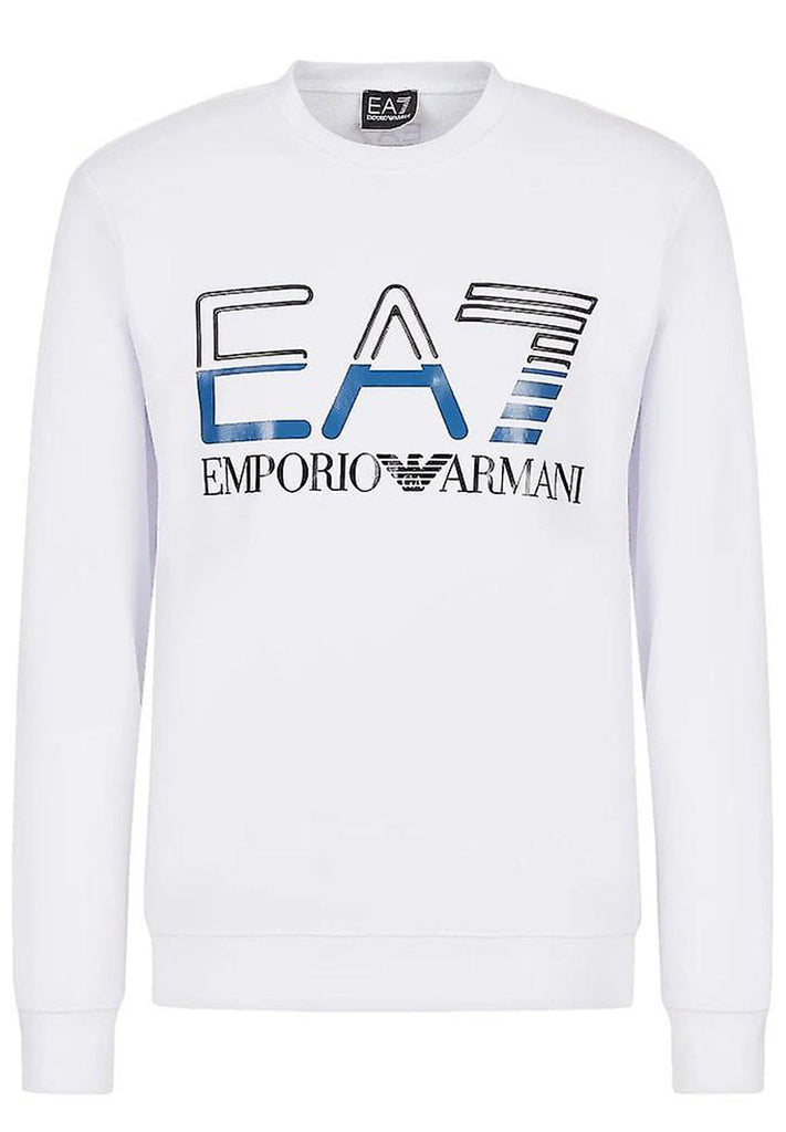 EA7 Cotton-blend hooded Logo Series Sweatshirt hos Stillo