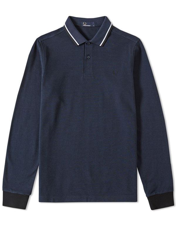 Fred Perry L/S Twin Tipped Polo hos Stillo