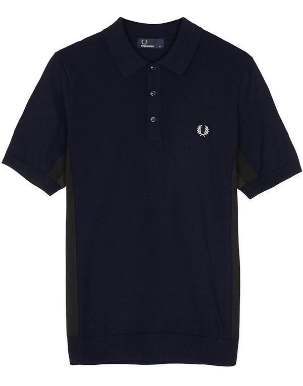 Fred Perry Striped Panelled Sports Knitted Polo – Stillo