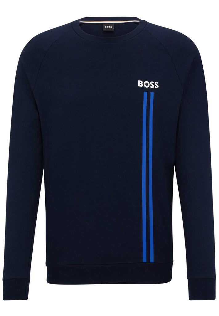 Hugo Boss Logo and Stribe Print Sweatshirt hos Stillo