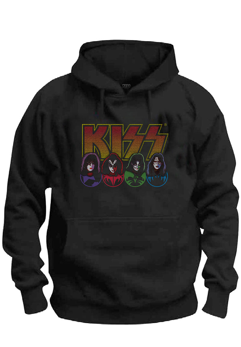 Kiss Logo, Faces & Icons Hoody hos Stillo