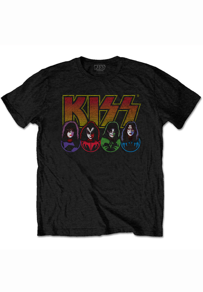 Kiss Logo, Faces & Icons T-Shirt hos Stillo