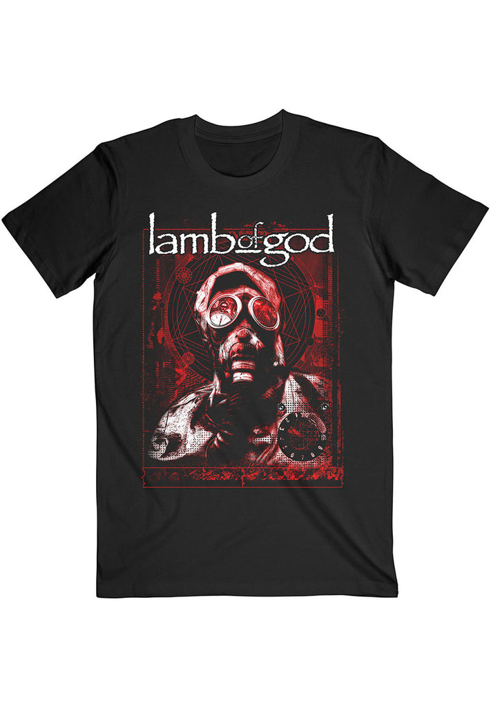 Lamb Of God Gas Masks Waves T-Shirt hos Stillo