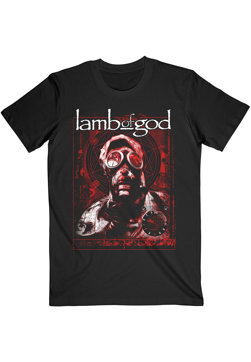 Lamb Of God Gas Masks Waves T-Shirt hos Stillo