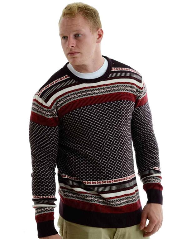 Levi's Patterned Crewneck Knit Sweater hos Stillo