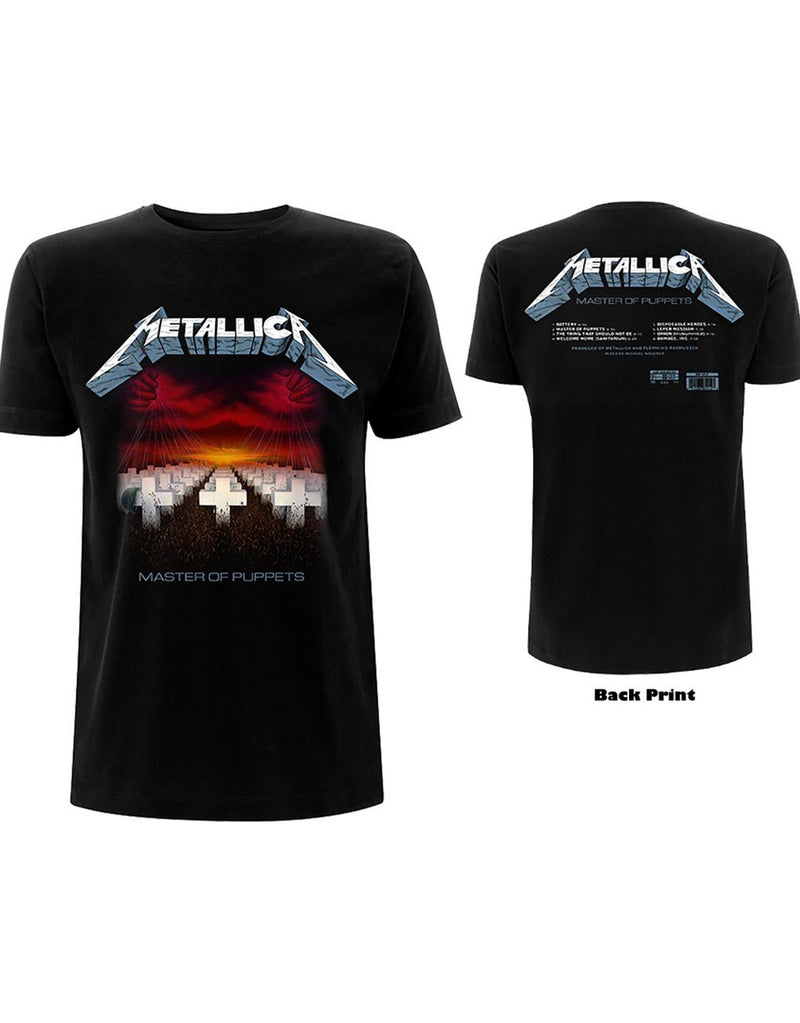 Metallica Master Of Puppets Tracks T-Shirt