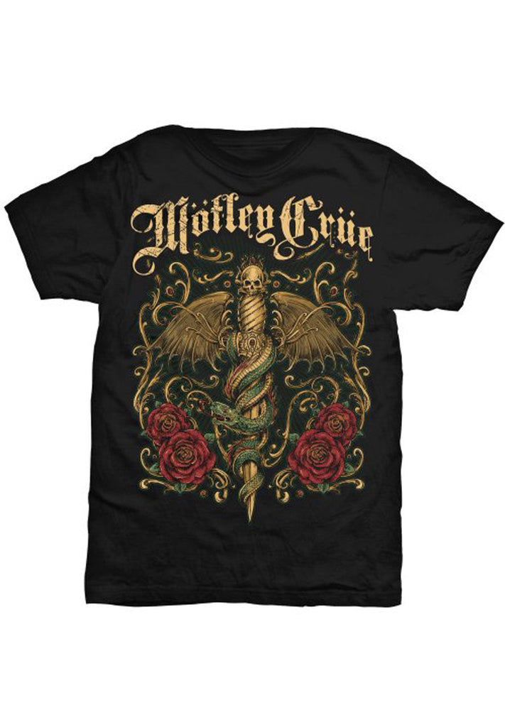 Motley Crue Exquisite Dagger T-Shirt hos Stillo