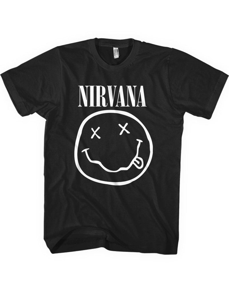 Nirvana White Smiley T-shirt Rock Off