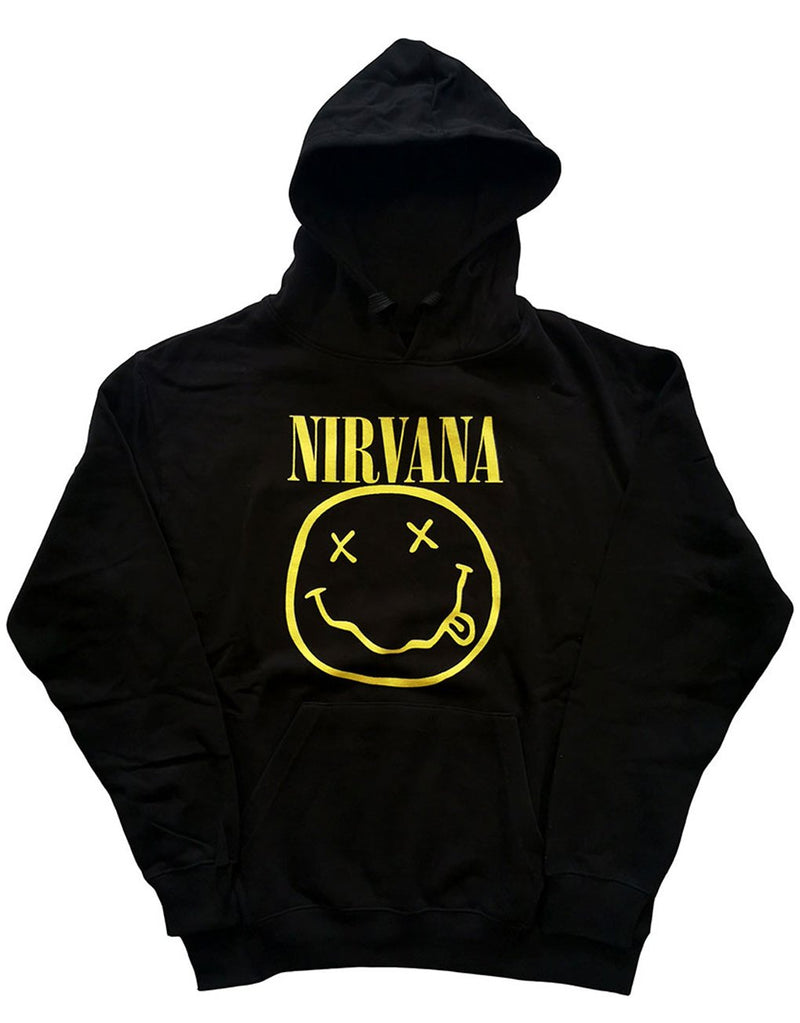 Nirvana Yellow Smiley Hoody hos Stillo