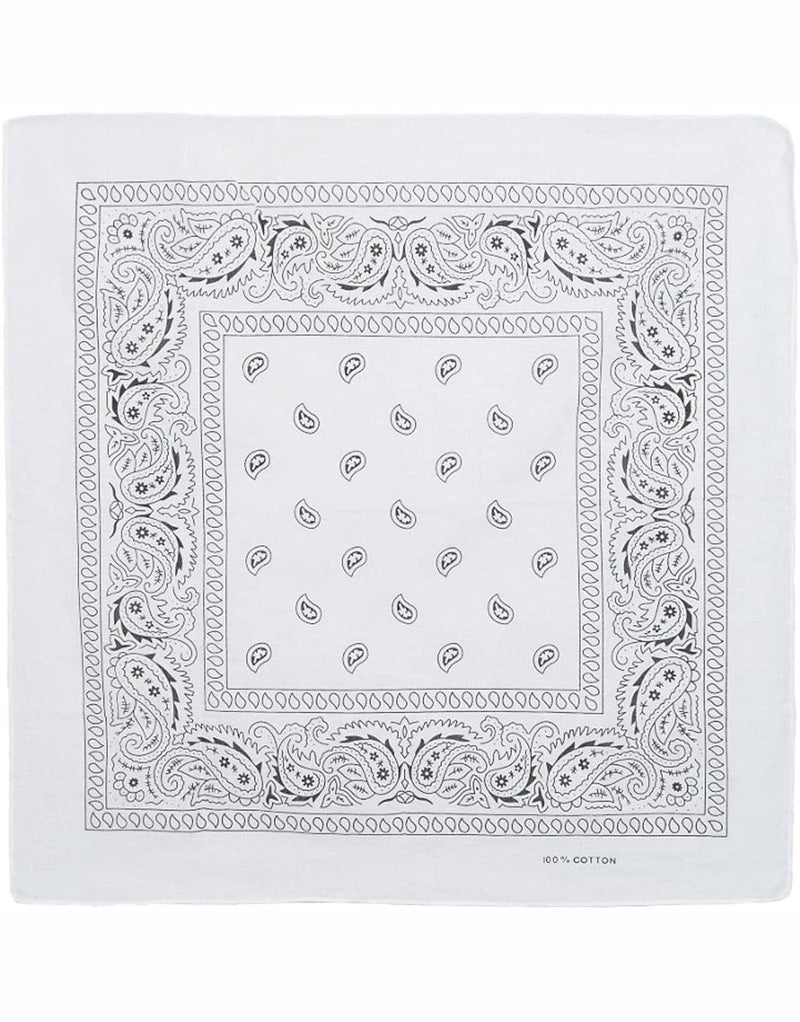Paisley Bandana White MSTRDS