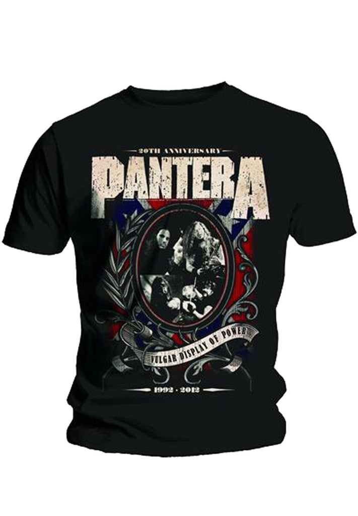 Pantera Anniversary Shield T-Shirt hos Stillo