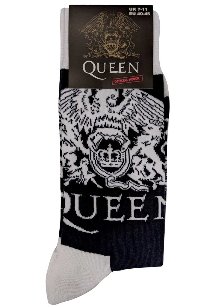 Queen White Crests Unisex Ankle Socks hos Stillo