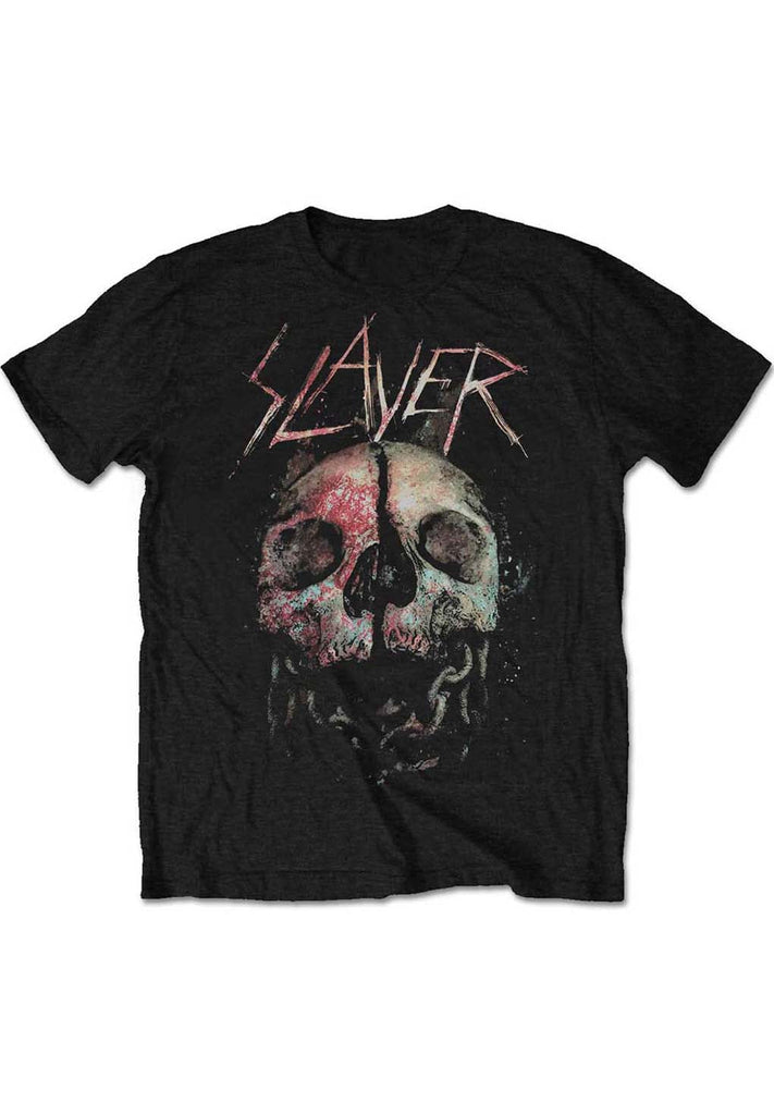 Slayer Cleaved Skull T-Shirt hos Stillo