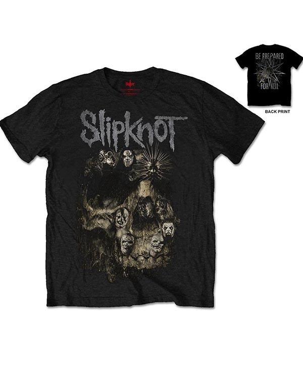 Slipknot Skull Group T-Shirt hos Stillo