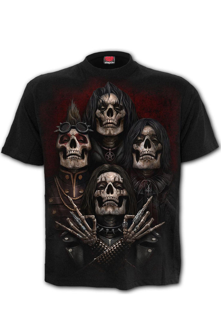 Spiral Faces Of Goth T-shirt hos Stillo