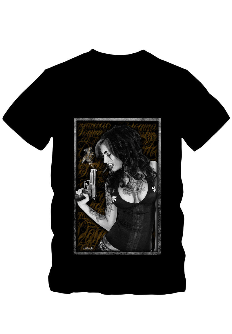 Stillo T-shirt Lady with Gun hos Stillo