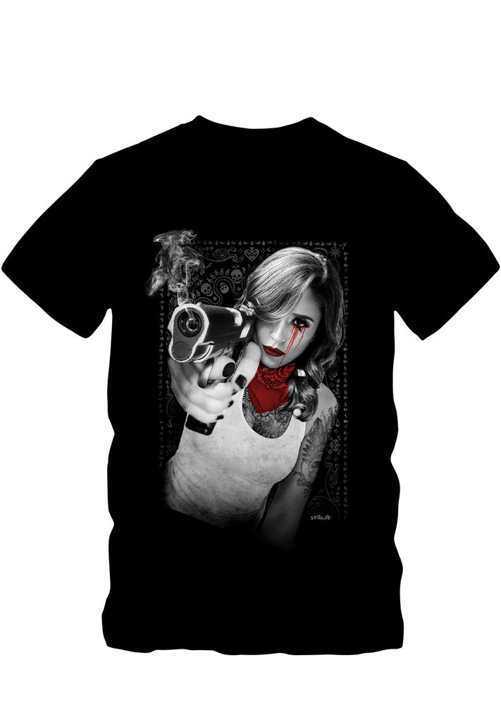 Stillo T-shirt Woman with Pistol hos Stillo