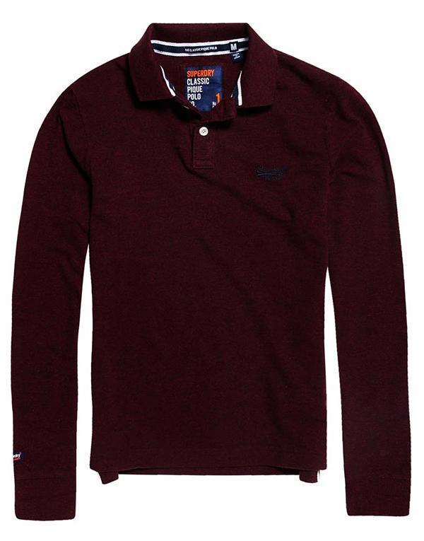 SuperDry Classic L/S Pique Polo hos Stillo