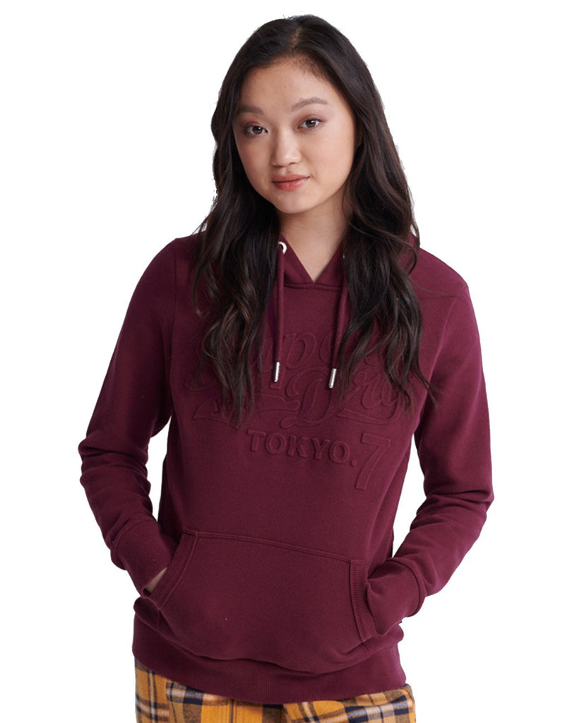 Superdry Lady Tokyo 7 Embossed Hoodie hos Stillo
