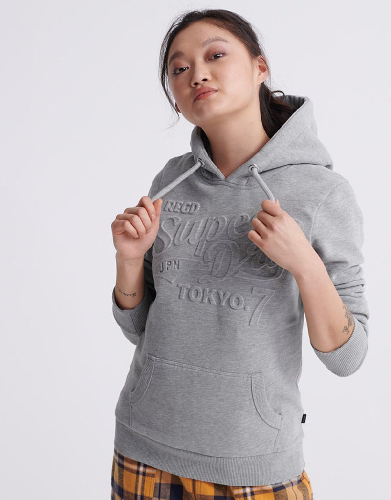 Superdry Lady Vintage Logo Emboss Hoodie hos Stillo