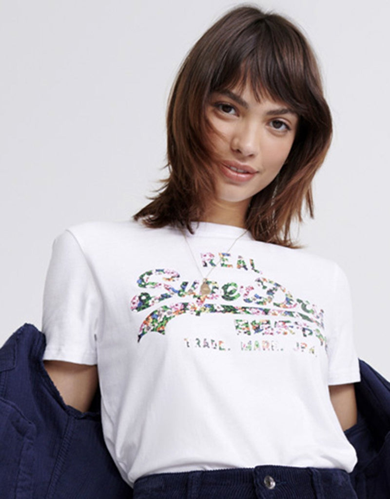 Superdry Lady Vintage Logo Gloss Floral T-Shirt hos Stillo