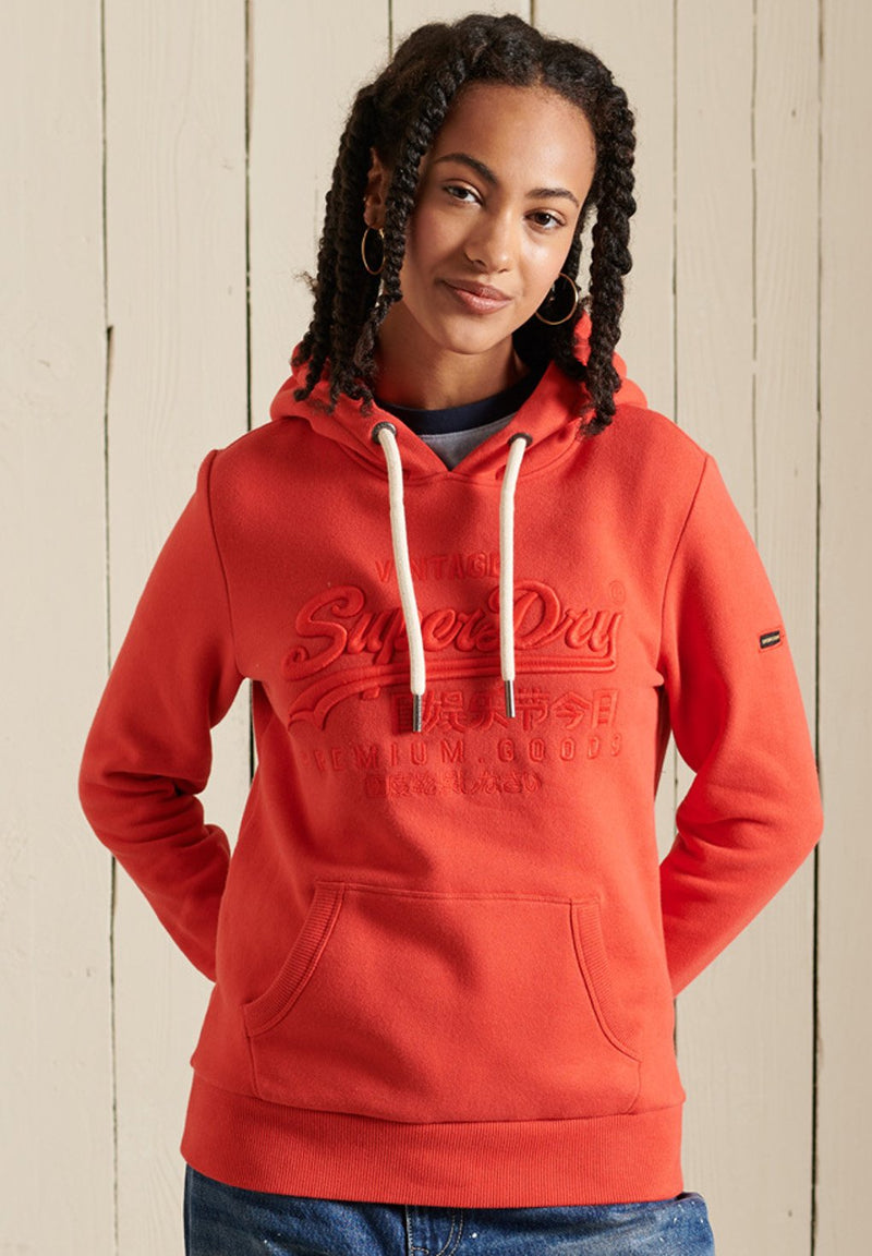 Superdry Lady Vintage Logo Tonal Hoodie hos Stillo