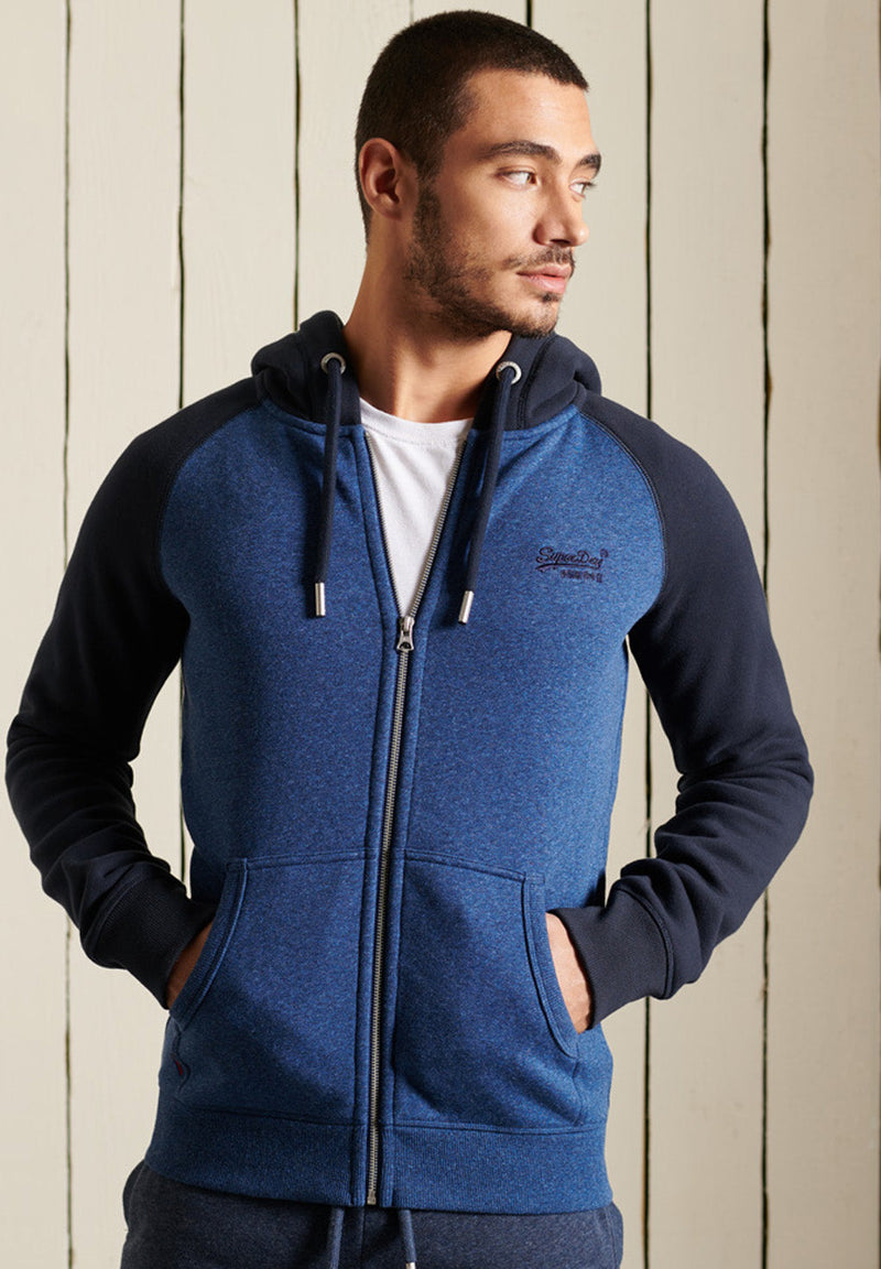 SuperDry Orange Label Baseball ZipHood hos Stillo