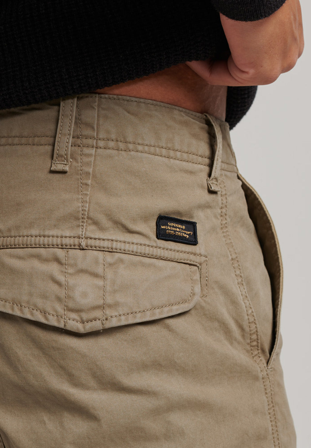 Superdry Beige Cotton Skinny Pants