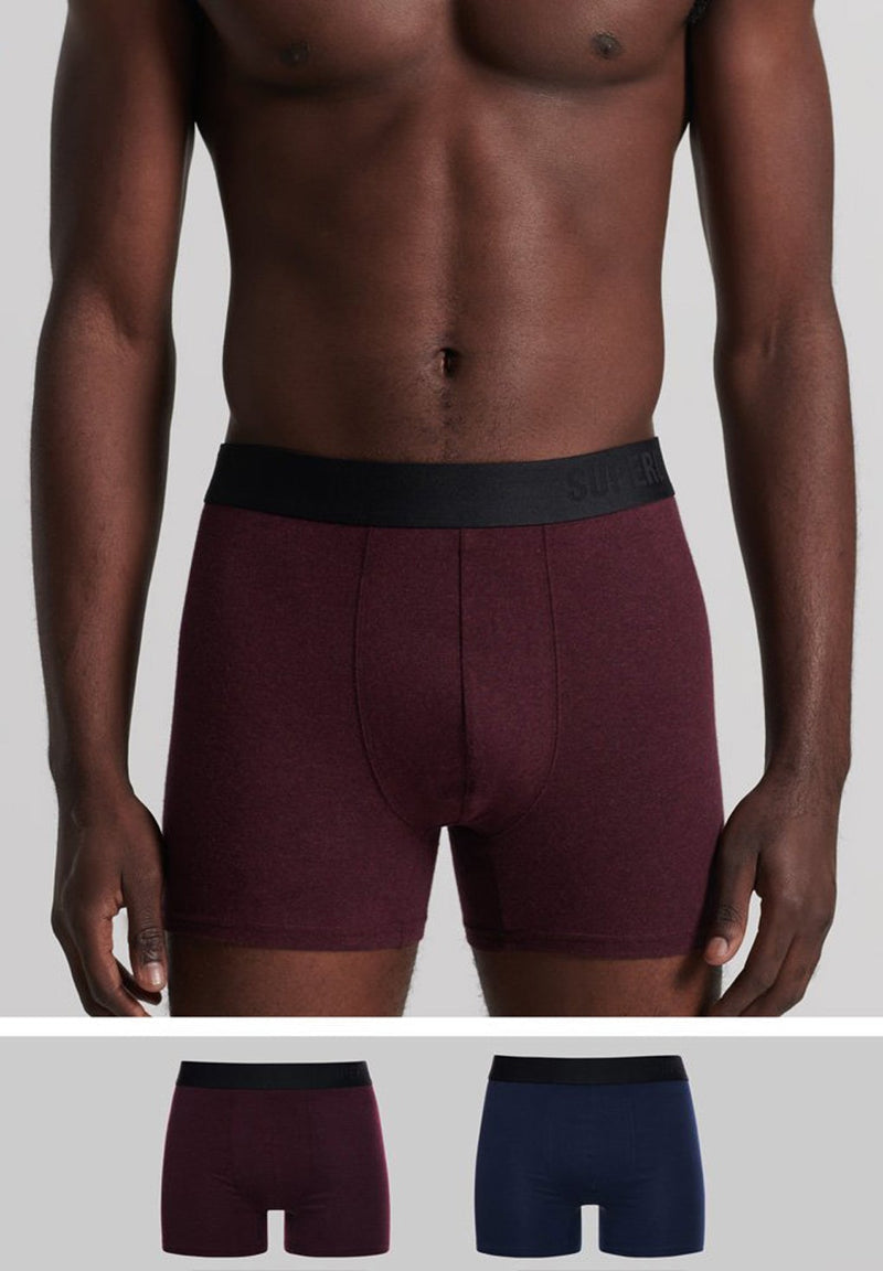 Superdry Organic Cotton Boxer Double Pack (2par) hos Stillo