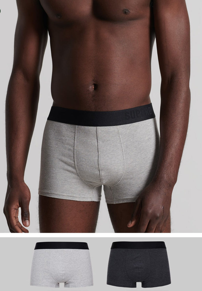 Superdry Organic Cotton Boxer Double Pack (2par) hos Stillo