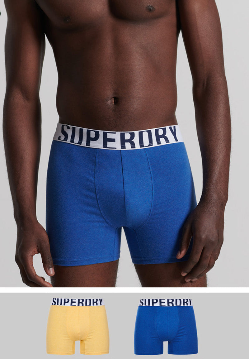 Superdry Organic Cotton Boxer Double Pack (2par) hos Stillo