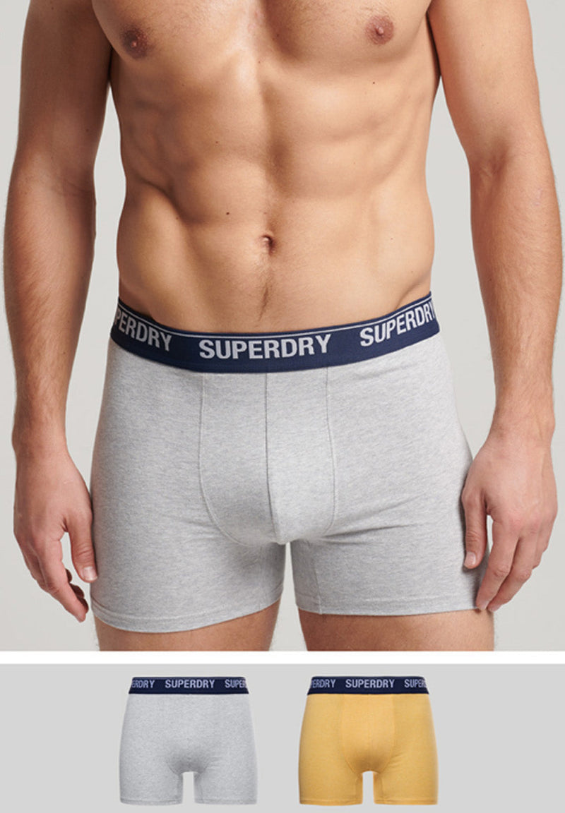 Superdry Organic Cotton Boxer Double Pack (2par) hos Stillo