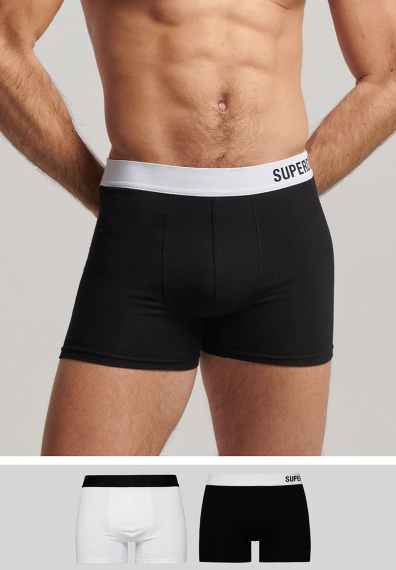 Superdry Organic Cotton Boxer Double Pack (2par) hos Stillo