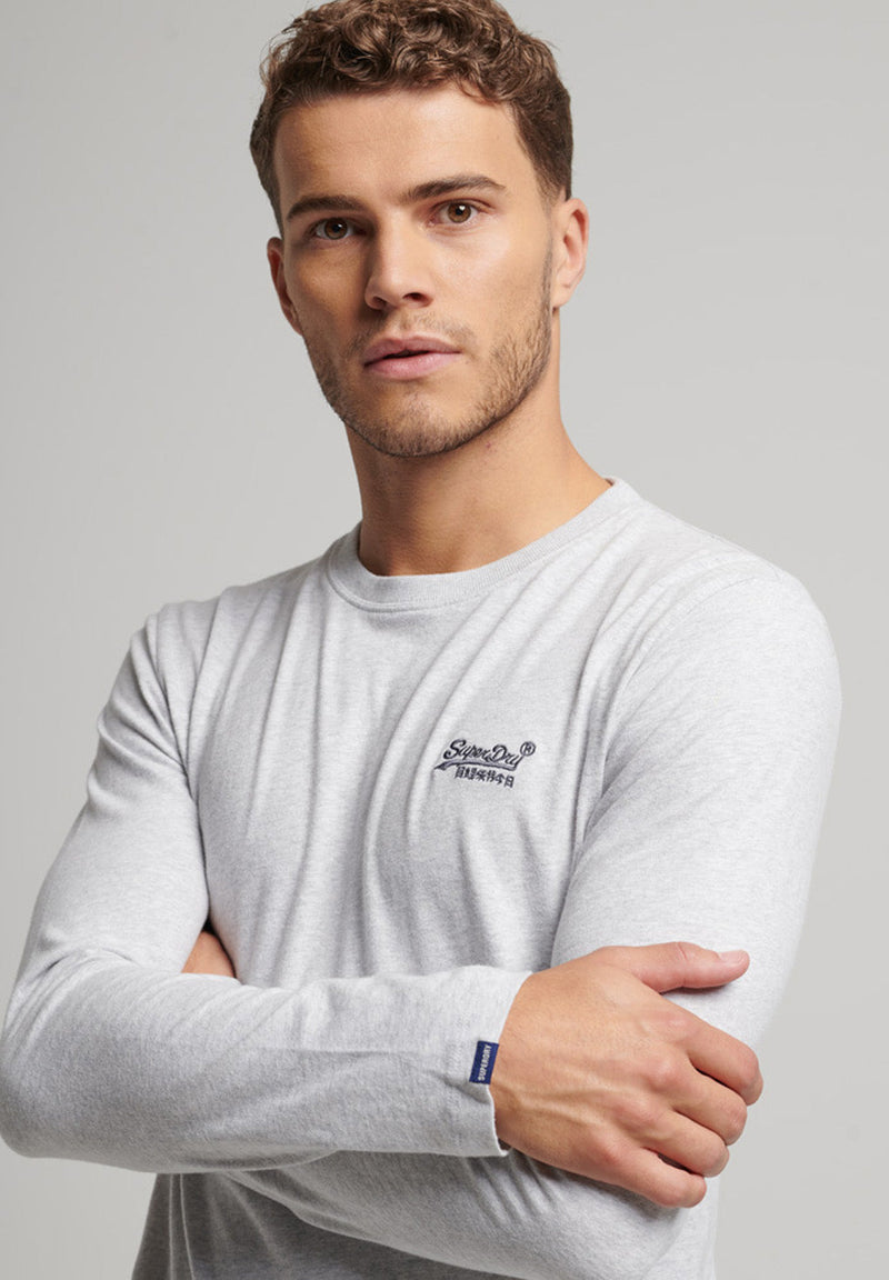Superdry Organic Cotton Vintage Logo Embroidered L/S T-Shirt hos Stillo