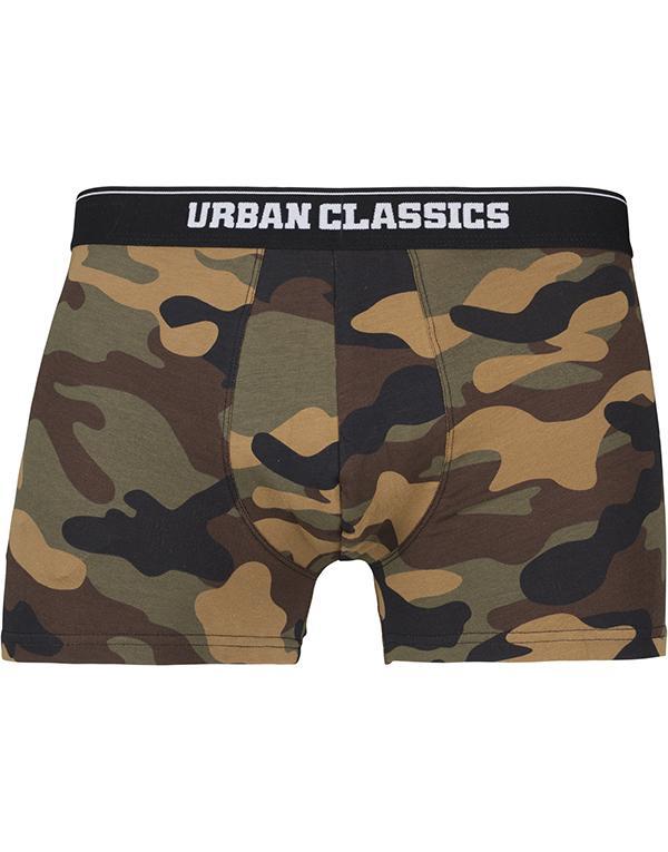 Urban Classics 2-Pack Camo Boxer Shorts