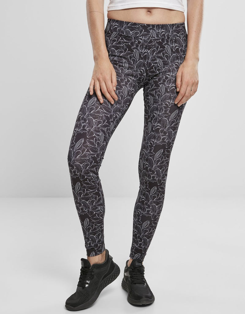 Urban Classics Ladies AOP Leggings hos Stillo
